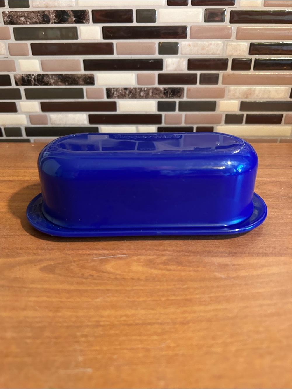 Vintage Tupperware Blue Butter Dish - Home Kitchen